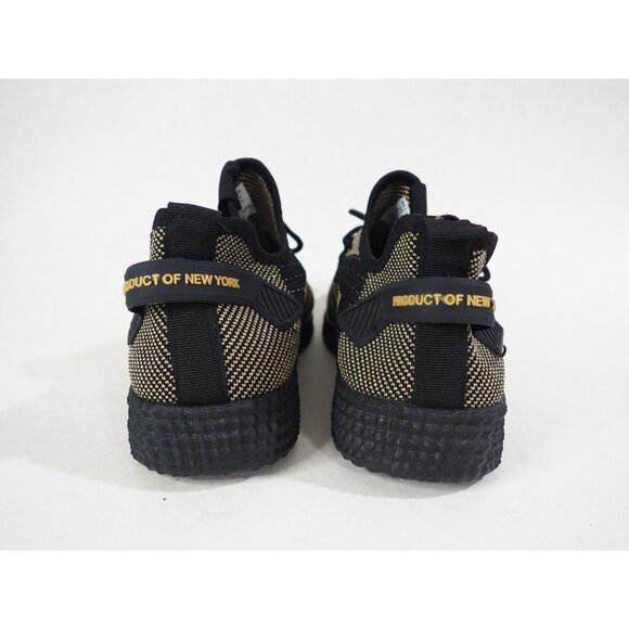 Pony PP2 Spike Knit Black & Gold Lace-Up Athletic Sneakers, Size 6.5 (US) - Picture 5 of 12